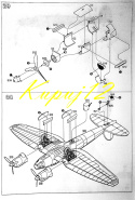MODEL samolotu do sklejania Heinkel He 111a + farba do modeli, lakier do modeli, podkład do modeli, wash do zabrudzeń...+ ......