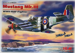 MODEL samolot do sklejania MUSTANG Mk. III Zestaw: farby, klej, pędzelki