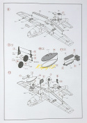 MODEL samolot do sklejania MUSTANG Mk. III Zestaw: farby, klej, pędzelki