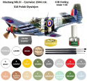 MODEL samolot do sklejania MUSTANG Mk. III Zestaw: farby, klej, pędzelki