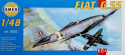 Plastikowy Model samolotu Fiat G.55 + podkład, farbki, lakier, wash, klej, pędzelki, papier ścierny, taśma do maskowania