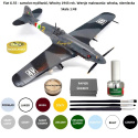PLASTIKOWY MODEL samolotu do sklejania Fiat G.55 + klej do modeli, farby, podkład, lakier. ZESTAW dla modelarza na start