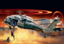 PLASTIKWY MODEL śmigłowc helikopter UH-60 Black Hawk "Night Raid" mata, farby do modeli, lakier... ZESTAW STARTOWY MODELARZA