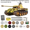 MODEL czołg do sklejania Pantera Panzer PANTHER A + klej Wamod, farby akrylowe do plastikowych modeli, podkład , wash, lakier..