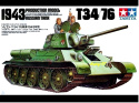 MODEL plastikowego czołgu Tank T34/76 + mata do cięcia A3, klej, podkład, lakier, farba akrylowa modelarska, pędzelki....