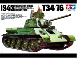 MODEL plastikowego czołgu do sklejania Tank T34/76 + klej, podkład, lakier, farby akrylowe modelarskie, pędzle modelarskie ...