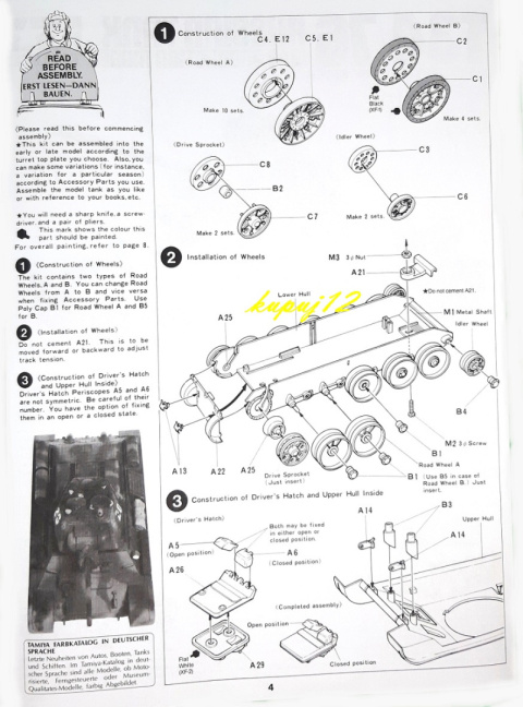 MODEL plastikowego czołgu do sklejania Tank T34/76 + klej, podkład, lakier, farby akrylowe modelarskie, pędzle modelarskie ... MODEL plastikowego czołgu do sklejania Tank T34/76 + klej, podkład, lakier, farby akrylowe modelarskie, pędzle modelarskie ...