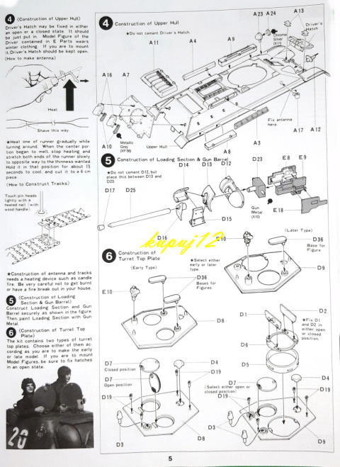 MODEL plastikowego czołgu do sklejania Tank T34/76 + klej, podkład, lakier, farby akrylowe modelarskie, pędzle modelarskie ... MODEL plastikowego czołgu do sklejania Tank T34/76 + klej, podkład, lakier, farby akrylowe modelarskie, pędzle modelarskie ...