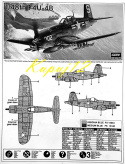 MODEL plastikowego samolotu do sklejania Corsair F4U-4B Wojna koreańska + mata samogojąca, klej do modeli, farby, 3 pędzelki