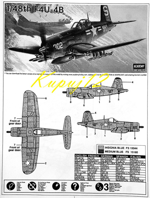 MODEL plastikowego samolotu do sklejania Corsair F4U-4B Wojna koreańska + klej do modeli, zestaw farb, 3 pędzelki modelarskie.. MODEL plastikowego samolotu do sklejania Corsair F4U-4B Wojna koreańska + klej do modeli, zestaw farb, 3 pędzelki modelarskie..