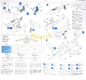 MODEL plastikowego samolotu do sklejania Sea Harrier FRS Mk1. Zestaw - mata, podkład , farby akrylowe do modeli, pędzle ....