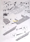 MODEL plastikowy czołg do sklejania K2 Black Panther Polish Army + mata modelarska A3, klej, pędzelki modelarskie, farby ..