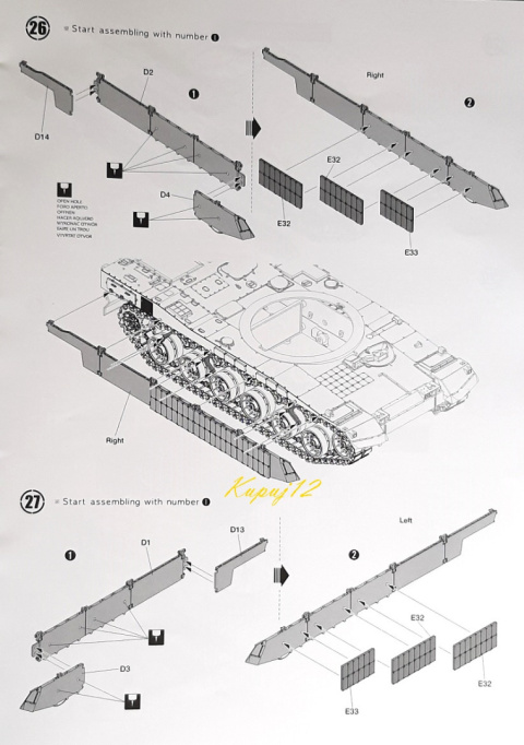 MODEL plastikowy czołg do sklejania K2 Black Panther Polish Army + mata modelarska A3, klej, pędzelki modelarskie, farby .. MODEL plastikowy czołg do sklejania K2 Black Panther Polish Army + mata modelarska A3, klej, pędzelki modelarskie, farby ..