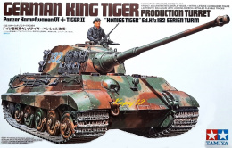MODEL plastikowy do sklejania czołg Panzer Kampfwagen VI Tiger II King Tiger, Tygrys Królewski, skala 1:35 + klej, farby...
