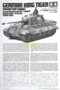 MODEL plastikowy do sklejania czołg Panzer Kampfwagen VI Tiger II King Tiger, Tygrys Królewski, skala 1:35 + klej, farby...