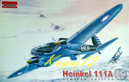 MODEL samolotu do sklejania Heinkel He 111a + mata modelarska, farba do modeli, klej modelarski, lakier ... ZESTAW NA START