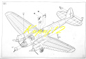 MODEL samolotu do sklejania Heinkel He 111a + mata modelarska, farba do modeli, klej modelarski, lakier ... ZESTAW NA START