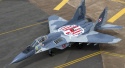 MODEL samolotu odrzutowego myśliwskiego MiG-29A Fulcrum "Polish Rocket" + podkład, farba , Klej, lakier, wash, ... ZESTAW