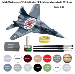 MODEL samolotu odrzutowego myśliwskiego MiG-29A Fulcrum 