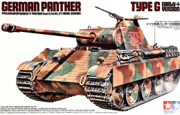 MODEL Czołgu do sklejania Panthera Tank Panther Type G + klej, podkład, lakier, farby, wash do zabrudzeń, ziemia .... Skala 1:35
