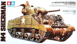 MODEL amerykańskiego czołgu Tank Sherman M4 + klej, farba modelarska akrylowa, , lakier, wash. ZESTAW STARTOWY MODELARZA