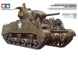 MODEL amerykańskiego czołgu Tank Sherman M4 + podkład, farba modelarska akrylowa, , lakier, wash. ZESTAW STARTOWY MODELARZA
