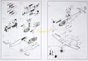 MODEL samolot Messerschmitt Bf 109F-4 z personelem 1:48 , klej, zestaw farb akrylowych, podkład, pędzle modelarskie......
