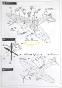 MODEL plastikowego samolotu do sklejania Spitfire Mk.IXc Polski 316 Dywizjon Warszawski, skala 1:48 + podkład, lakier, farby