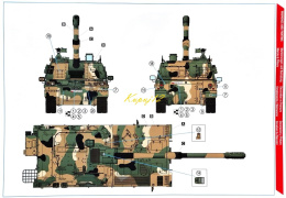 PLASTIKOWY MODEL do sklejania K9A1 Thunder Haubica samobieżna, armatohaubica Polska Armia + mata, farba modelarska, klej....