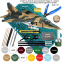 PLASTIKOWY MODEL samolot do sklejania MiG-27 FLOGGER D + mata modelarska samogojąca A3, farby, klej ... DUŻU ZESTAW NA START