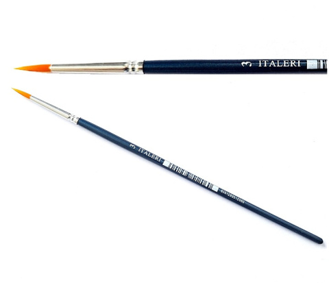 Pędzelek pędzel modelarski Italeri 51206 Brush Synthetic Round okrągły nr 3 Pędzelek pędzel modelarski Italeri 51206 Brush Synthetic Round okrągły nr 3