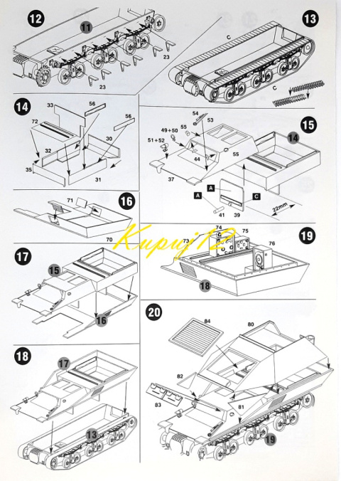 CZOŁG model plastikowy do sklejania niemiecki pojazd dowodzenia SdKfz 135 + mata, klej, farby modelarskie akrylowe, podkład... CZOŁG model plastikowy do sklejania niemiecki pojazd dowodzenia SdKfz 135 + mata, klej, farby modelarskie akrylowe, podkład...