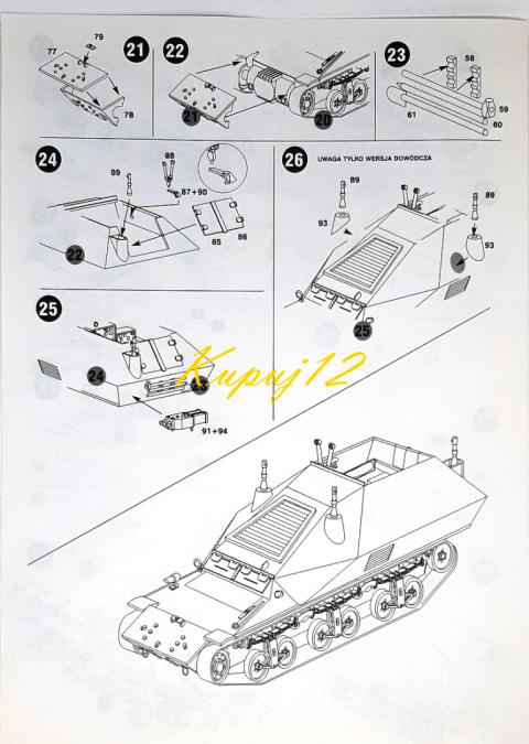 CZOŁG model plastikowy do sklejania niemiecki pojazd dowodzenia SdKfz 135 + mata, klej, farby modelarskie akrylowe, podkład... CZOŁG model plastikowy do sklejania niemiecki pojazd dowodzenia SdKfz 135 + mata, klej, farby modelarskie akrylowe, podkład...