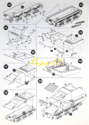 CZOŁG model plastikowy do sklejania niemiecki pojazd dowodzenia SdKfz 135 + farby modelarskie akrylowe, podkład...