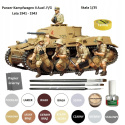 MODEL czołgu niemieckiego Panzer Kampfwagen II Ausf. F/G +klej do modeli, zestaw farb modelarskich akrylowych + podkład,....