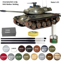 MODEL plastikowy czołgu do sklejania M4I Walker Bulldog +klej, zestaw farb akrylowych do modeli, 3 pędzle do modelarskie.....
