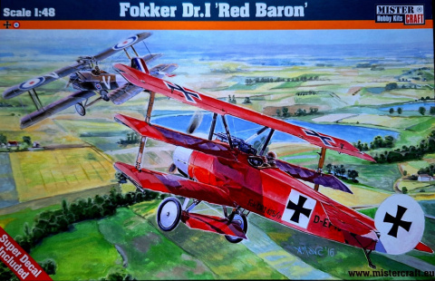 MODEL samolot Fokker Dr.1 Triplane 1:48 Lothar von Richthofen RED BARON + farba modelarska, podkład do modeli, lakier do modeli MODEL samolot Fokker Dr.1 Triplane 1:48 Lothar von Richthofen RED BARON + farba modelarska, podkład do modeli, lakier do modeli