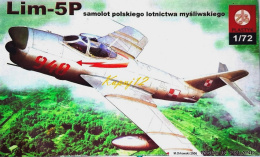 MODEL samolotu Mig-17 Lim-5P polski +klej, farby akrylowe do modeli, podkład do farb akrylowych modelarskich ...