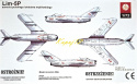 MODEL samolotu Mig-17 Lim-5P polski +klej, farby akrylowe do modeli, podkład do farb akrylowych modelarskich ...