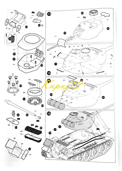 TANK, Model radzieckiego czołgu T-34/85+ mata samogojąca A3, klej, farby, podkład, , TANK, Model radzieckiego czołgu T-34/85+ mata samogojąca A3, klej, farby, podkład, ,