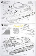 Model do sklejania czołg Panzer Kampfwagen VI Tiger II, Porsche Turret, King Tiger, Tygrys Królewski, skala 1:35, mata, farby..