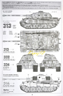 Model do sklejania czołg Panzer Kampfwagen VI Tiger II, Porsche Turret, King Tiger, Tygrys Królewski, skala 1:35, mata, farby..