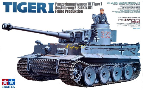Model do sklejania czołgu Panzerkampfwagen VI Tiger I, Tygrys I , skala 1:35 + mata, klej, pędzel x3, farby... Model do sklejania czołgu Panzerkampfwagen VI Tiger I, Tygrys I , skala 1:35 + mata, klej, pędzel x3, farby...