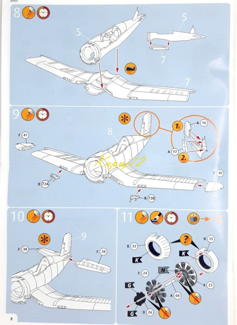 MODEL plastikowego samolotu do sklejania Corsair F4U-4, podkład, farby akrylowe matowe do modeli, podkład do farb akrylowych.. MODEL plastikowego samolotu do sklejania Corsair F4U-4, podkład, farby akrylowe matowe do modeli, podkład do farb akrylowych..