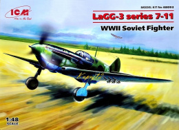 PLASTIKOWY MODEL samolot do sklejania LaGG-3 + podkład, farby akrylowe matowe do modeli, podkład do farb akrylowych, lakier..