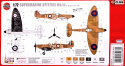 PLASTIKOWY MODEL samolotu do sklejania Spitfire Mk.Ia + podkład, farby akrylowe matowe do modeli, podkład do farb akrylowych..