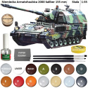 PLASTIKOWY MODEL Armatohaubica 2000, Haubica samobieżna, Klej do modeli, farby do modeli akrylowe matowe, lakier, podkład...