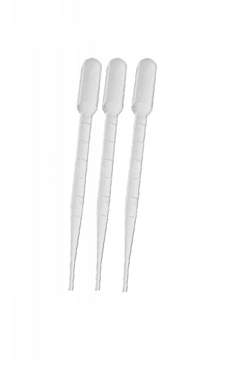 Pipeta Pasteura 3 ml z podziałką, kroplomierz, zakraplacz Pipeta Pasteura 3 ml z podziałką, kroplomierz, zakraplacz