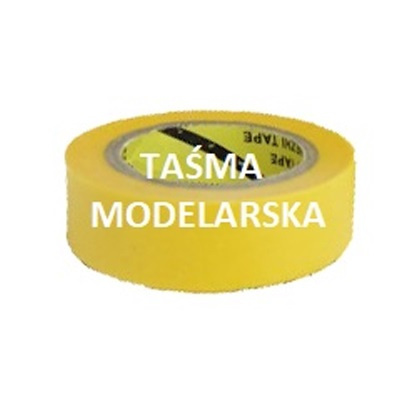 Taśma maskująca modelarska papierowa do odcinania kolorów, masking tape 18 mm Taśma maskująca modelarska papierowa do odcinania kolorów, masking tape 18 mm