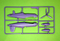 MODEL plastikowego samolotu do sklejania Corsair F4U-1D, klej, farby modelarskie akrylowe matowe, 3 x pędzel modelarski ..